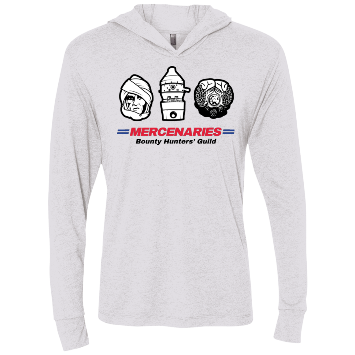 Mercs 2 Triblend Long Sleeve Hoodie Tee