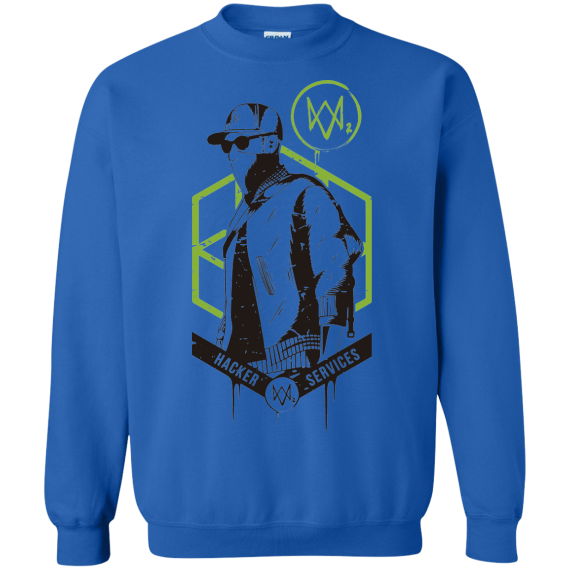 Watch Dogs 2 Hacker Services Crewneck Sweatshirt