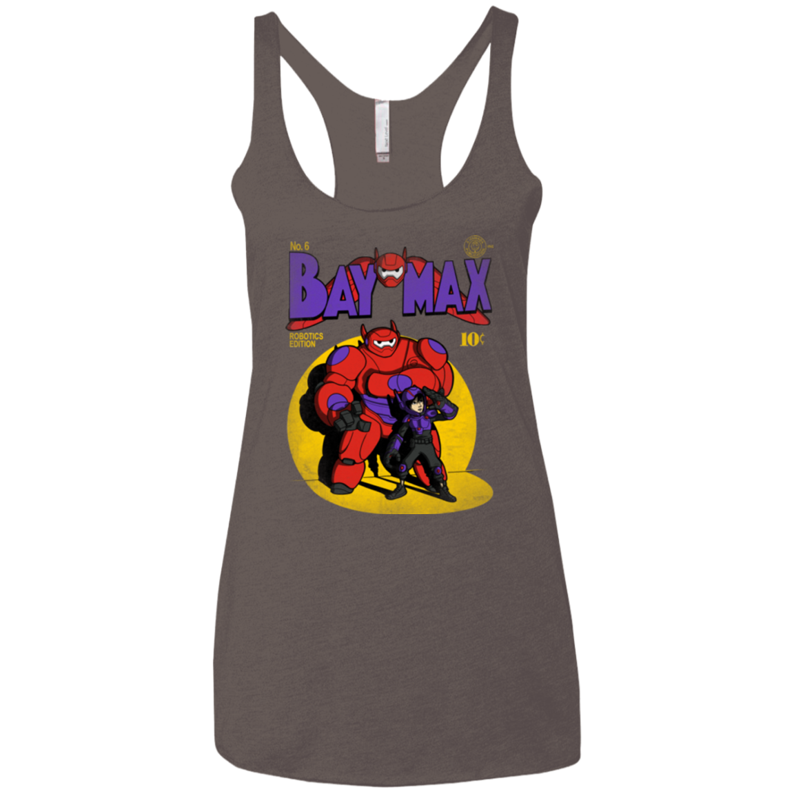 Baymax Number 9 Women's Triblend Racerback Tank