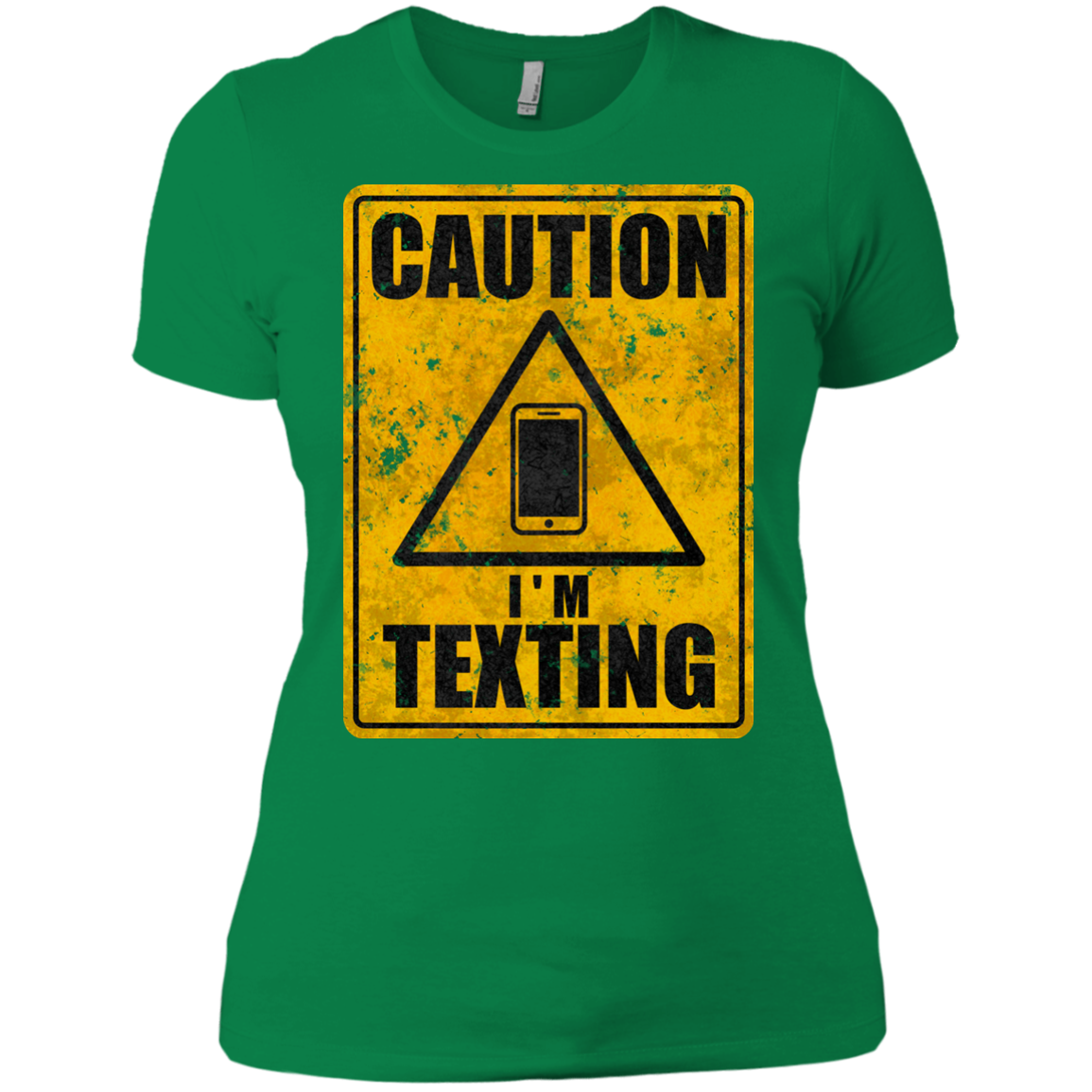 Caution I'm Texting Women's Premium T-Shirt