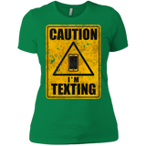 Caution I'm Texting Women's Premium T-Shirt