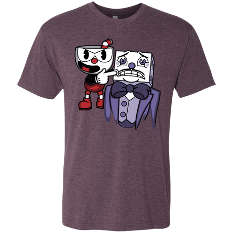 T-Shirts Vintage Purple / S Dangerous Finger Men's Triblend T-Shirt