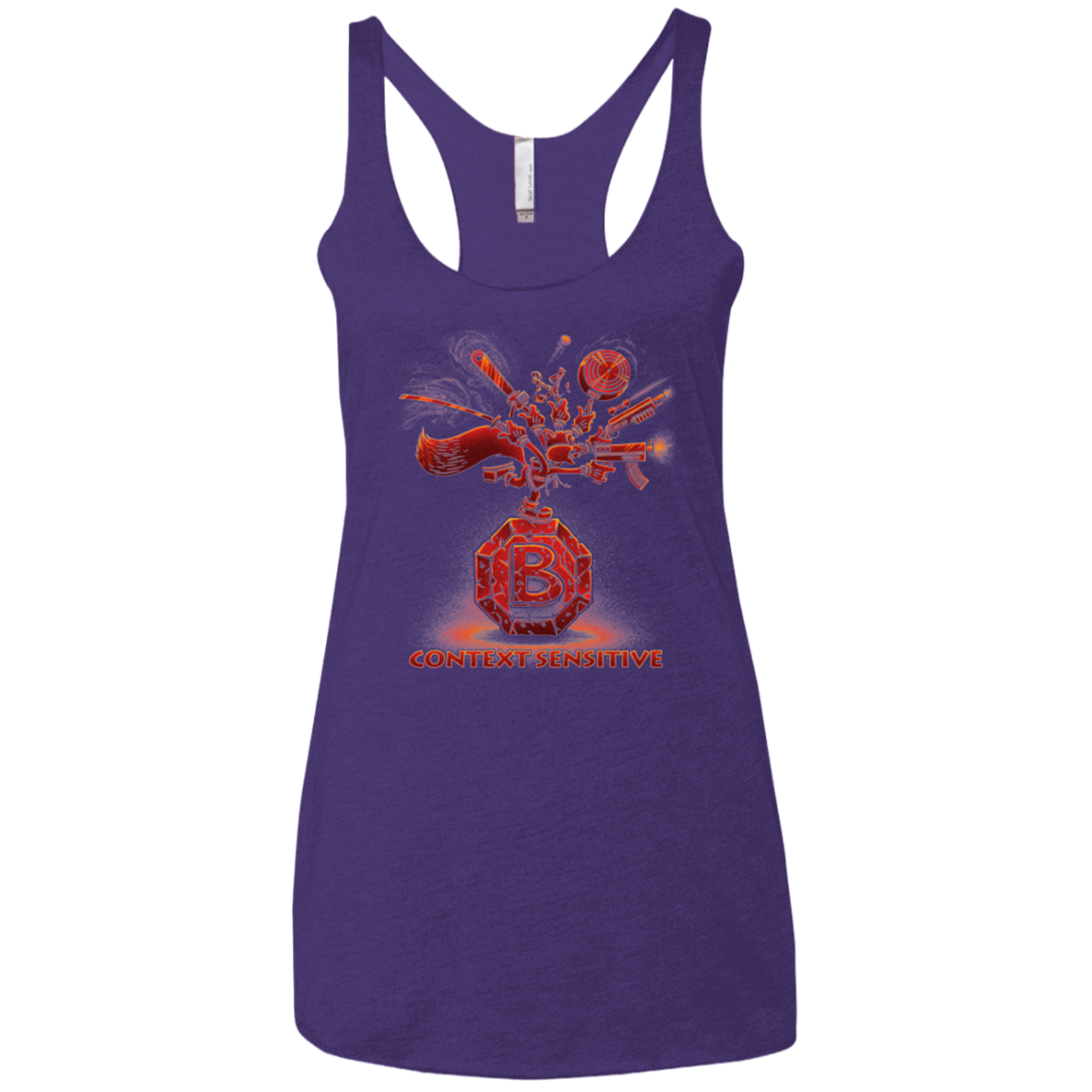 Context Sensitive Women's Triblend Racerback Tank