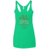 Green Dragon Women's Triblend Racerback Tank