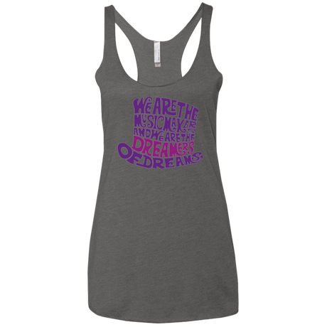 Wonka Purple Women's Triblend Racerback Tank