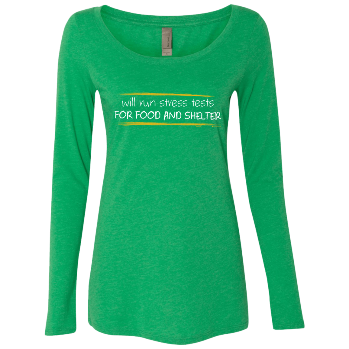 Stress Testing For Food And Shelter Women's Triblend Long Sleeve Shirt