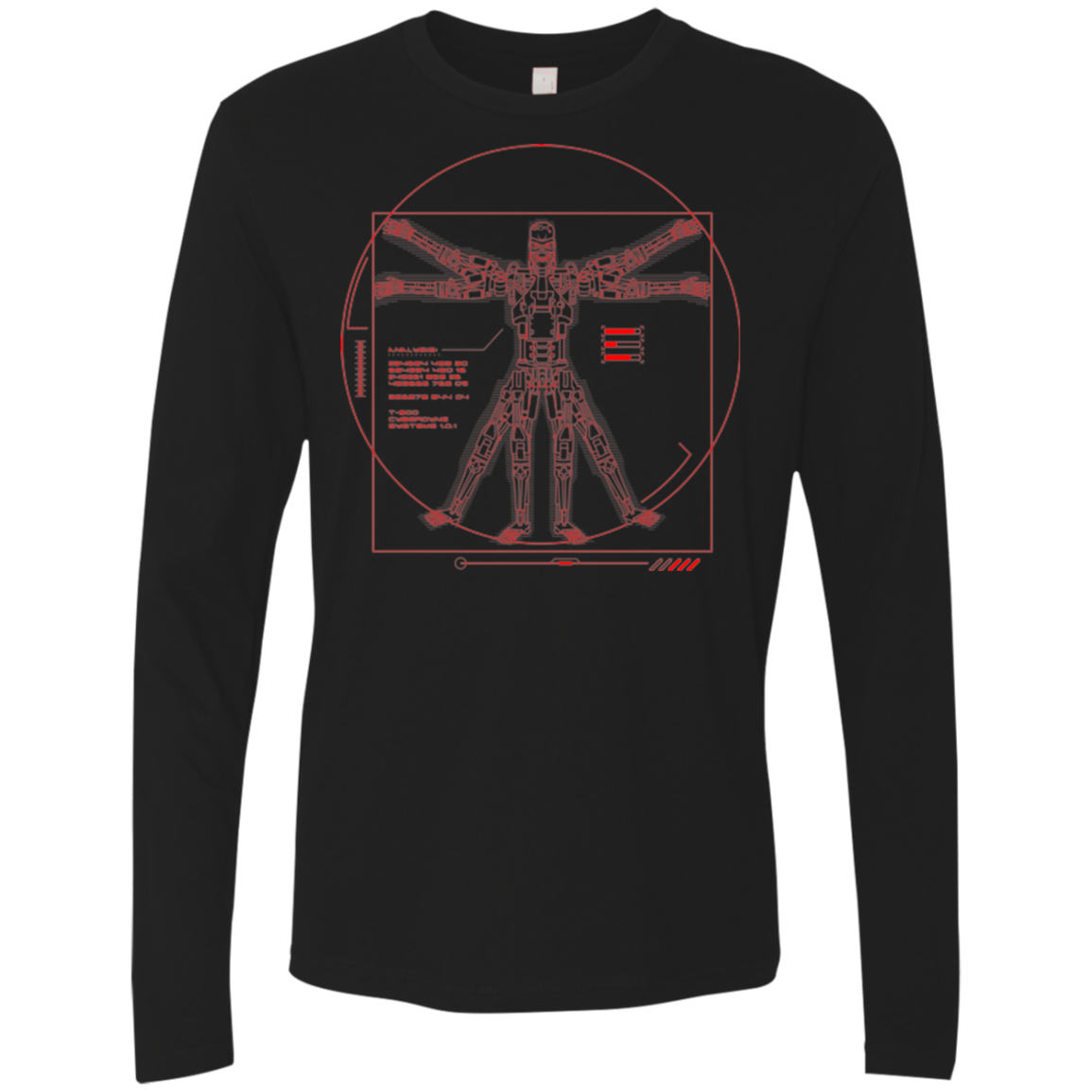 Vitrubian Terminator Men's Premium Long Sleeve