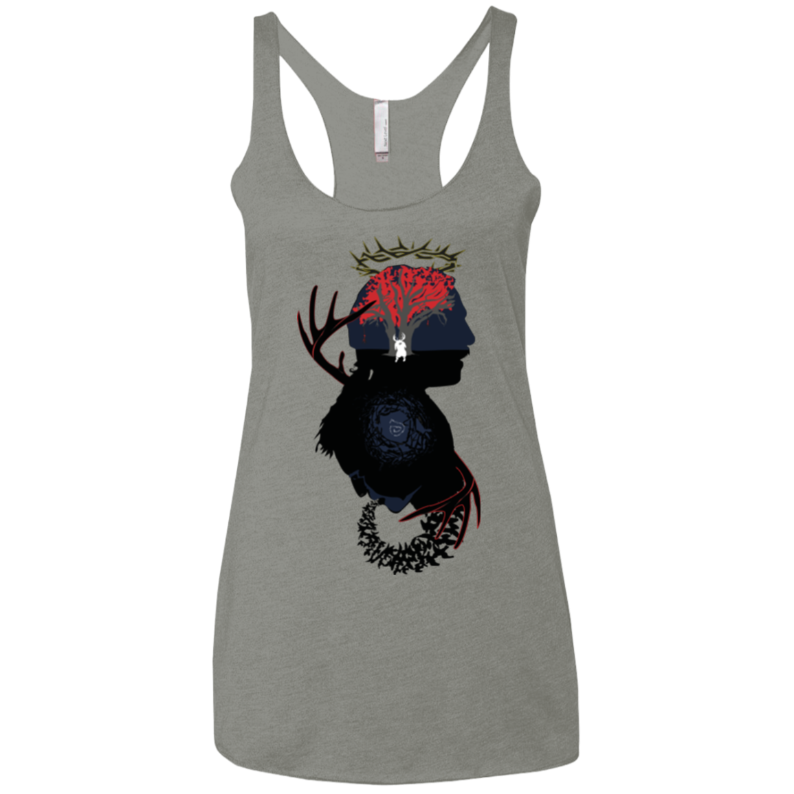 Spiral Detective Women's Triblend Racerback Tank