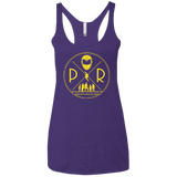 Yellow Power Women's Triblend Racerback Tank