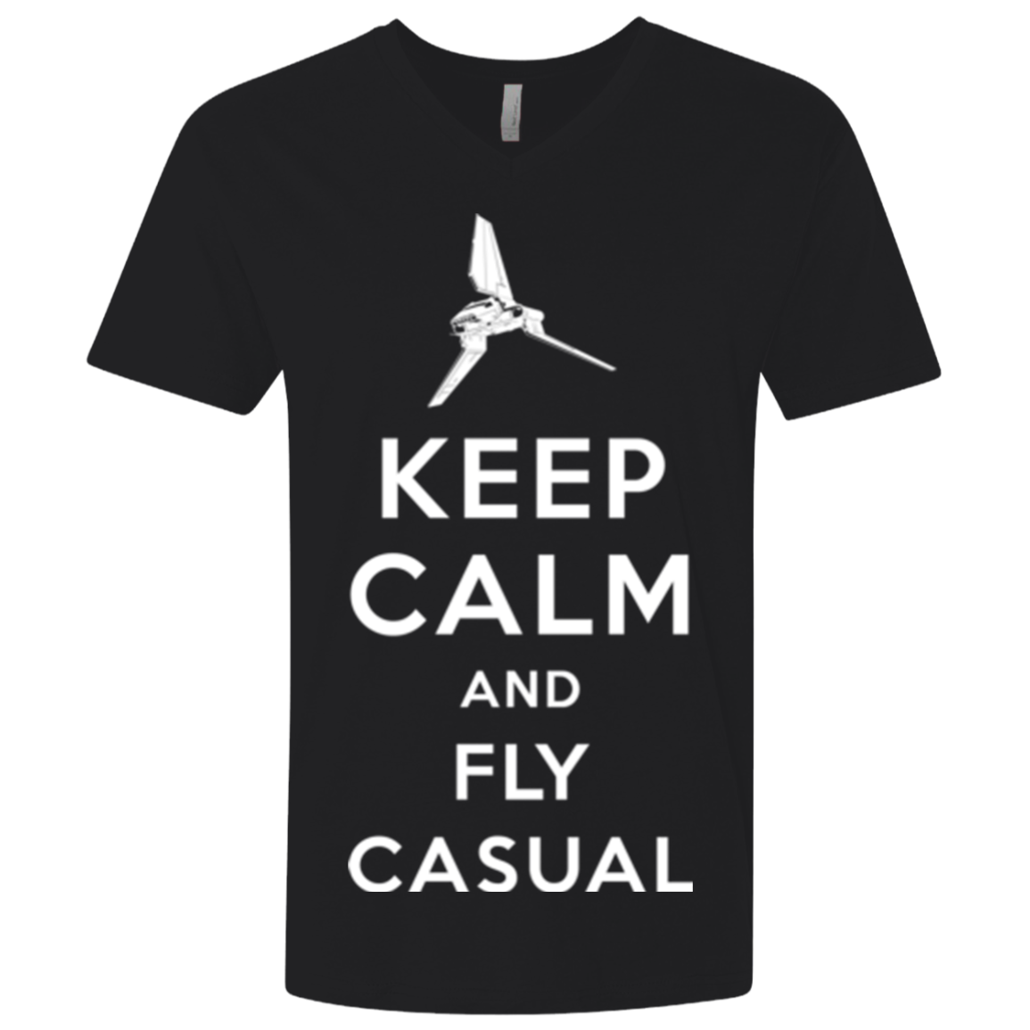 Keep Calm and Fly Casual Men's Premium V-Neck