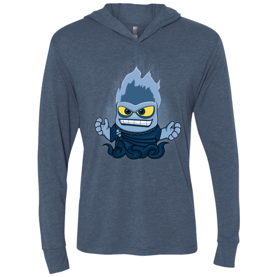 Villain Inside Triblend Long Sleeve Hoodie Tee