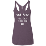 One pair Women's Triblend Racerback Tank