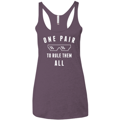 One pair Women's Triblend Racerback Tank