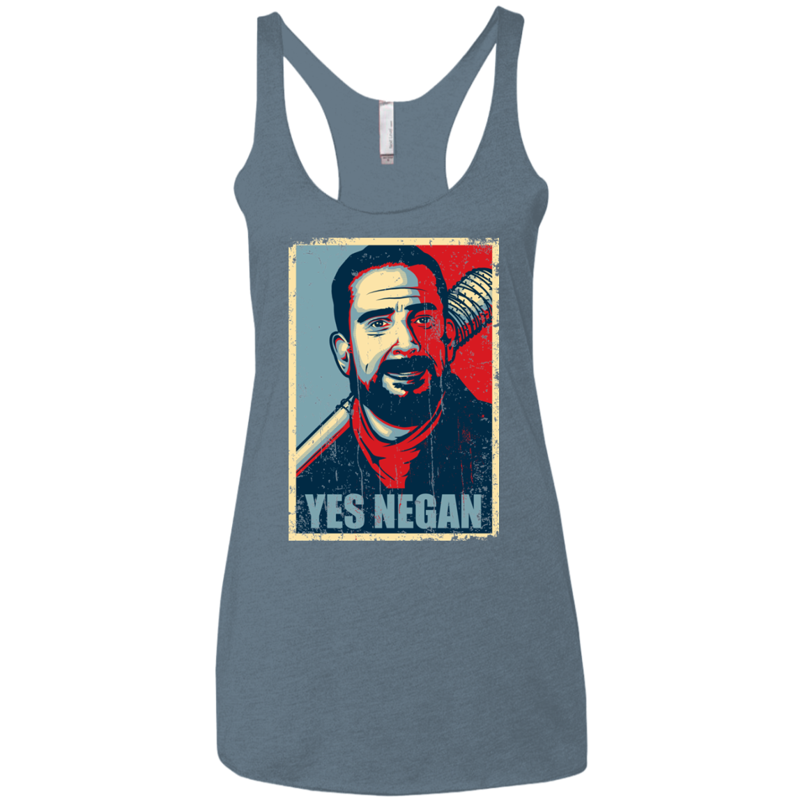 Yes Negan Women's Triblend Racerback Tank