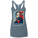 Yes Negan Women's Triblend Racerback Tank