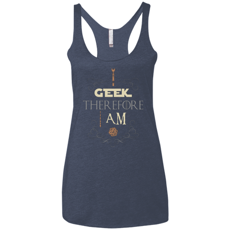 I GEEK (1) Women's Triblend Racerback Tank