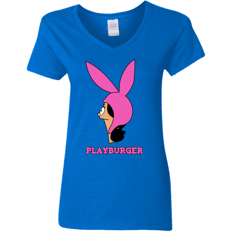 Playburger Women's V-Neck T-Shirt