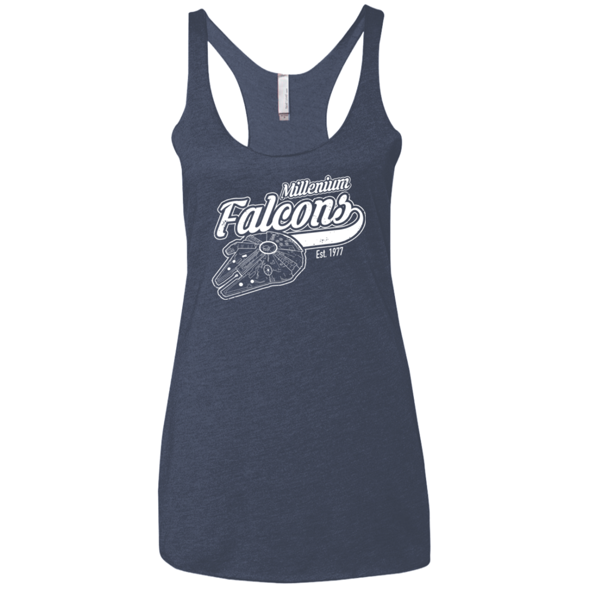 Millenium falcons Women's Triblend Racerback Tank