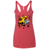 Big Bird and Worm Women's Triblend Racerback Tank