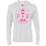Pink Power Triblend Long Sleeve Hoodie Tee