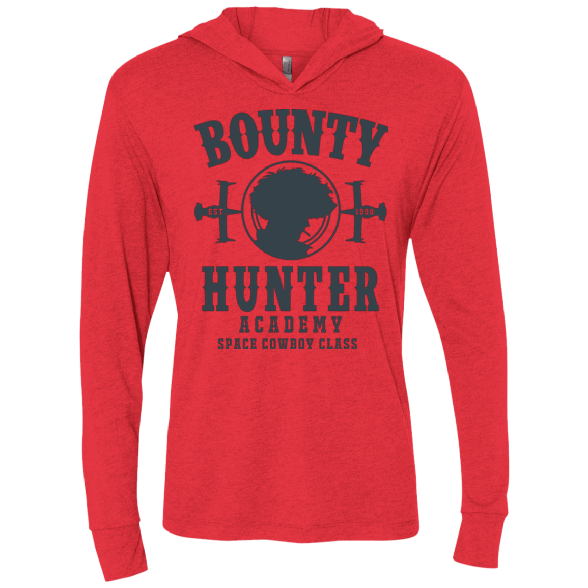 Bounty Hunter Academy V3 Triblend Long Sleeve Hoodie Tee