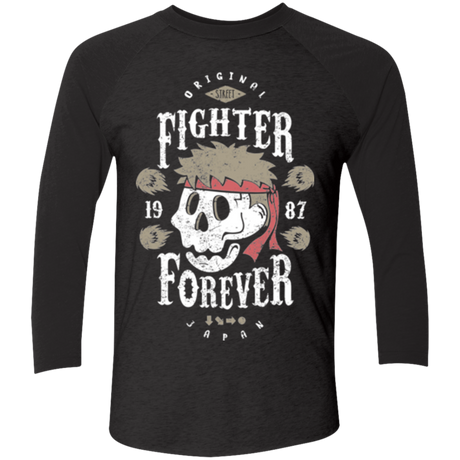 Fighter Forever Ryu Men's Triblend 3/4 Sleeve