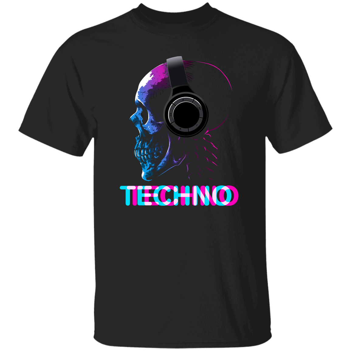 Skull DJ Techno T-Shirt