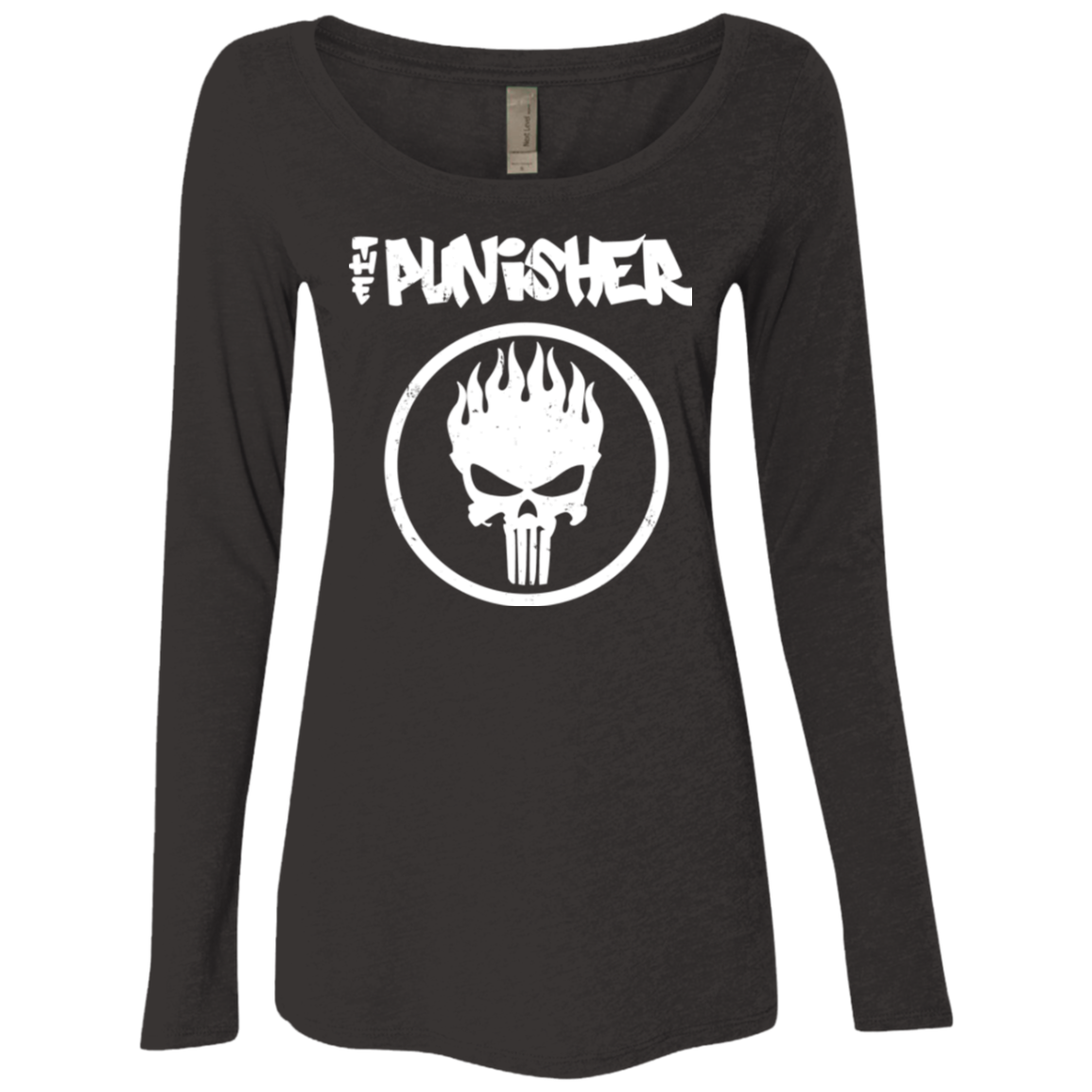 The Punisher Women's Triblend Long Sleeve Shirt