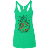 BB-8 Plan Women's Triblend Racerback Tank
