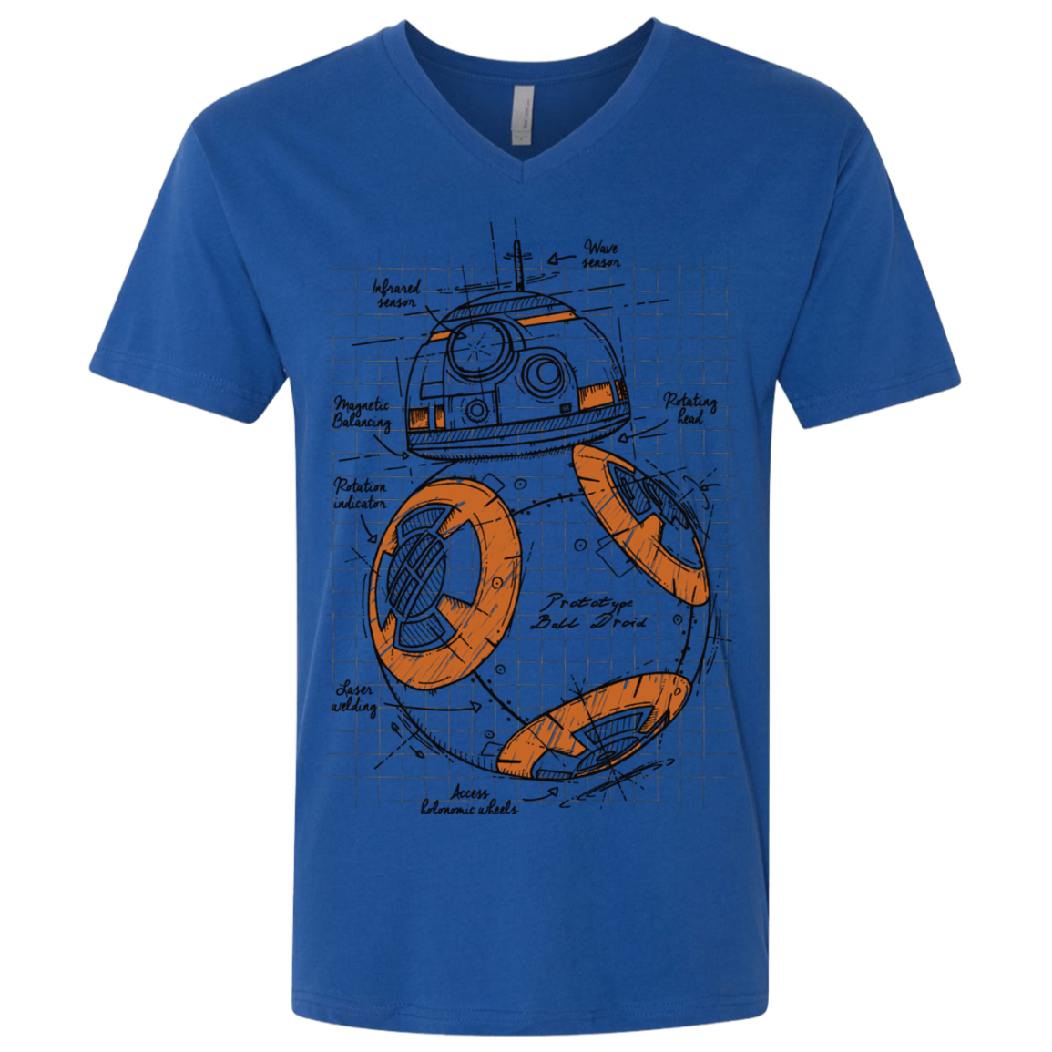 BB-8 Plan Men's Premium V-Neck