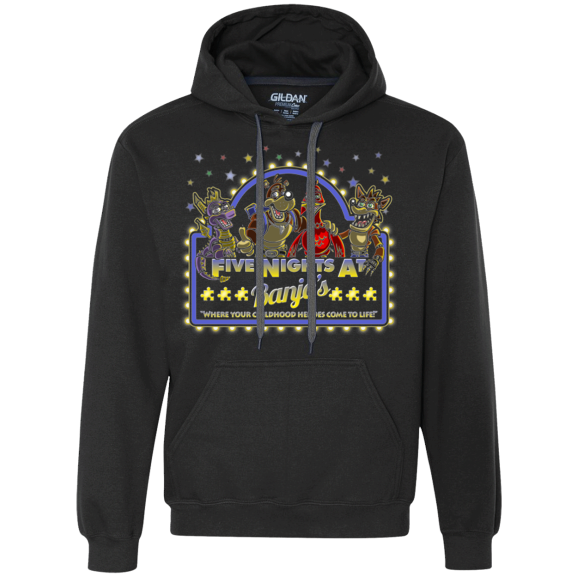 Five Nights at Banjos Premium Fleece Hoodie