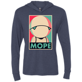 Mope Around Triblend Long Sleeve Hoodie Tee