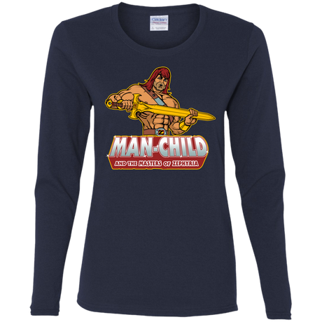 Man Child Women's Long Sleeve T-Shirt