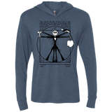 Burtruvian Man Triblend Long Sleeve Hoodie Tee