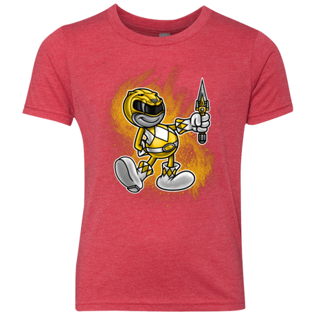 Yellow Ranger Artwork Youth Triblend T-Shirt