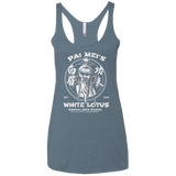 White Lotus Women's Triblend Racerback Tank