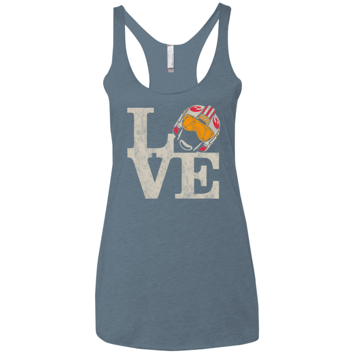 LOVE Rebel Pilot Women's Triblend Racerback Tank