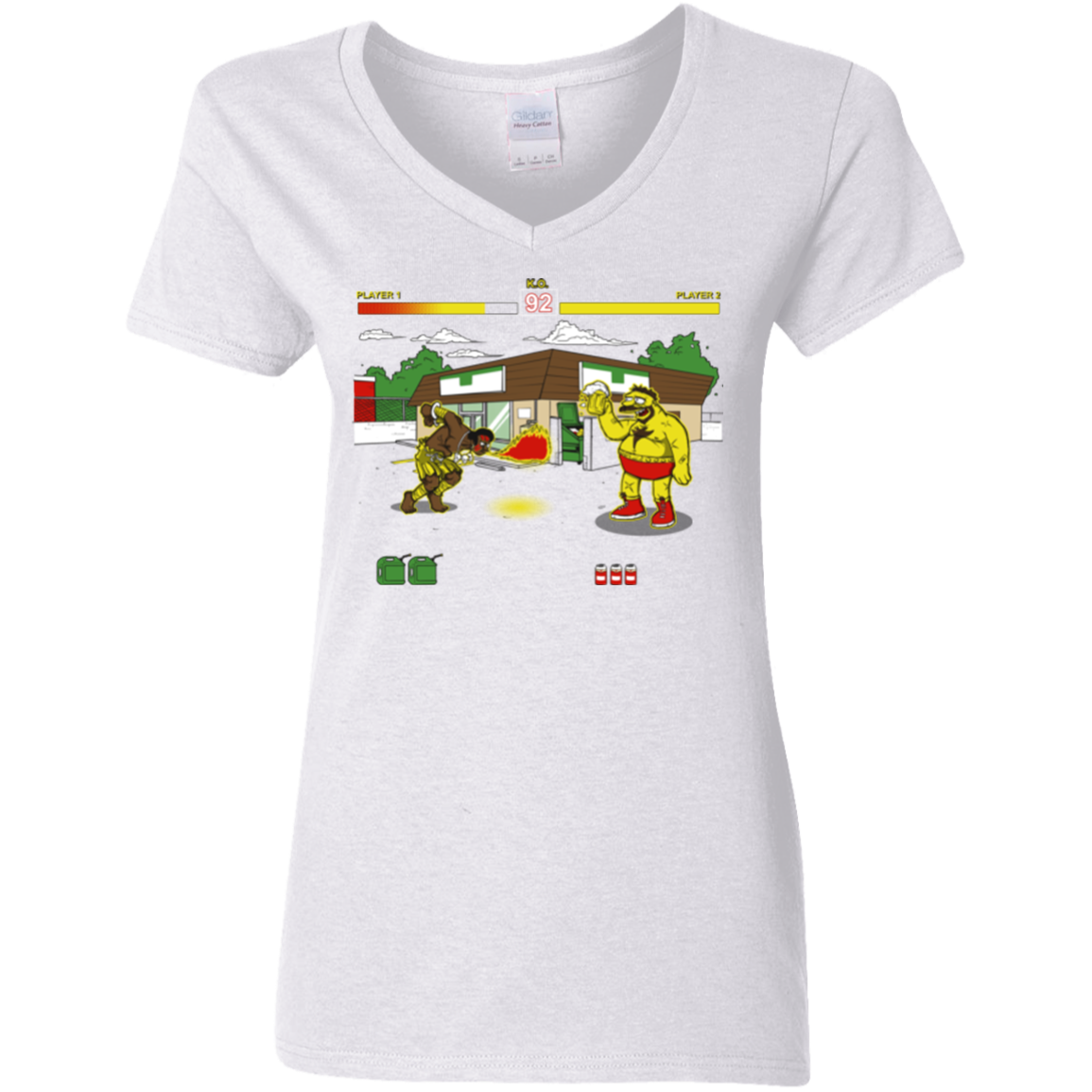 Springfield Fighter Women's V-Neck T-Shirt