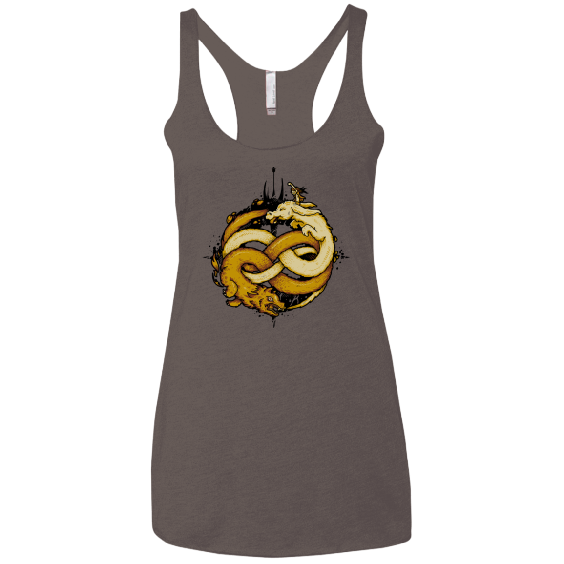 NEVERENDING FIGHT Women's Triblend Racerback Tank