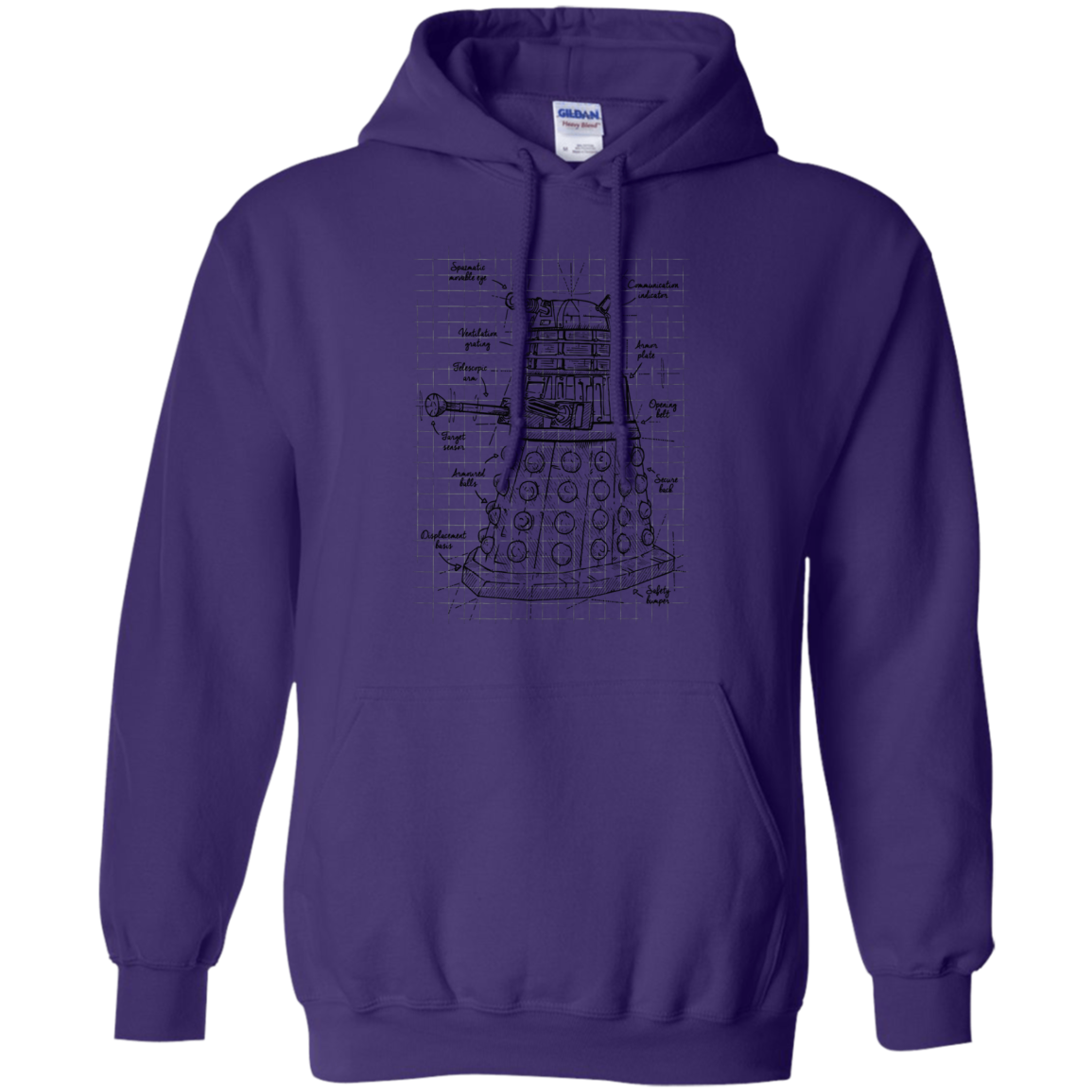 Dalek Plan Pullover Hoodie