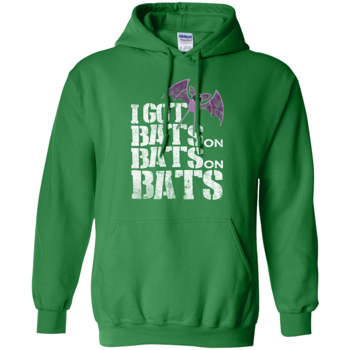 Bats on Bats on Bats Pullover Hoodie