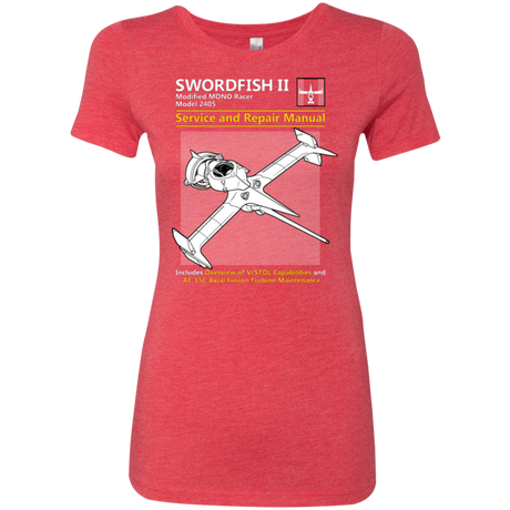 SWORDFISH SERVICE AND REPAIR MANUAL Women's Triblend T-Shirt