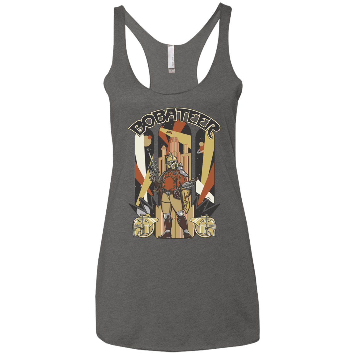 Bobateer Women's Triblend Racerback Tank