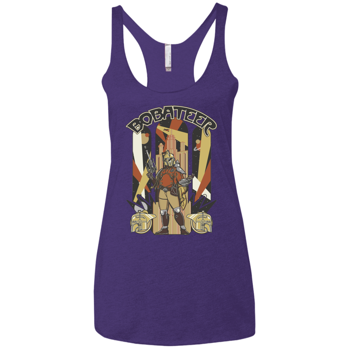 Bobateer Women's Triblend Racerback Tank