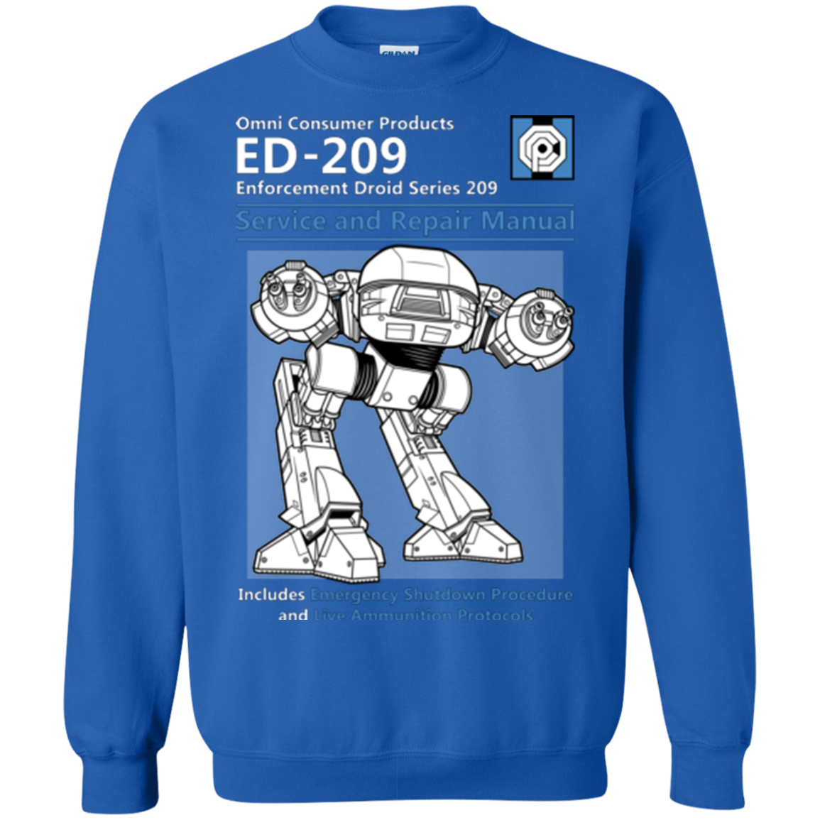 ED209 SERVICE & REPAIR MANUAL Crewneck Sweatshirt