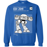 ED209 SERVICE & REPAIR MANUAL Crewneck Sweatshirt