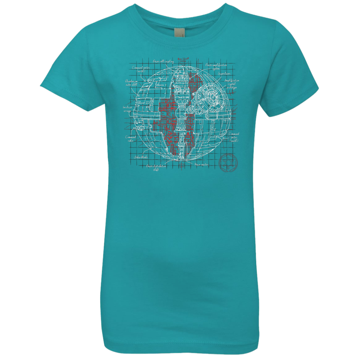Death Star Plan Girls Premium T-Shirt