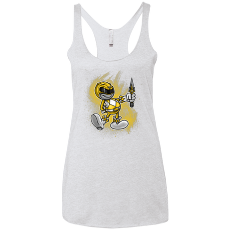 Yellow Ranger Artwork Women's Triblend Racerback Tank