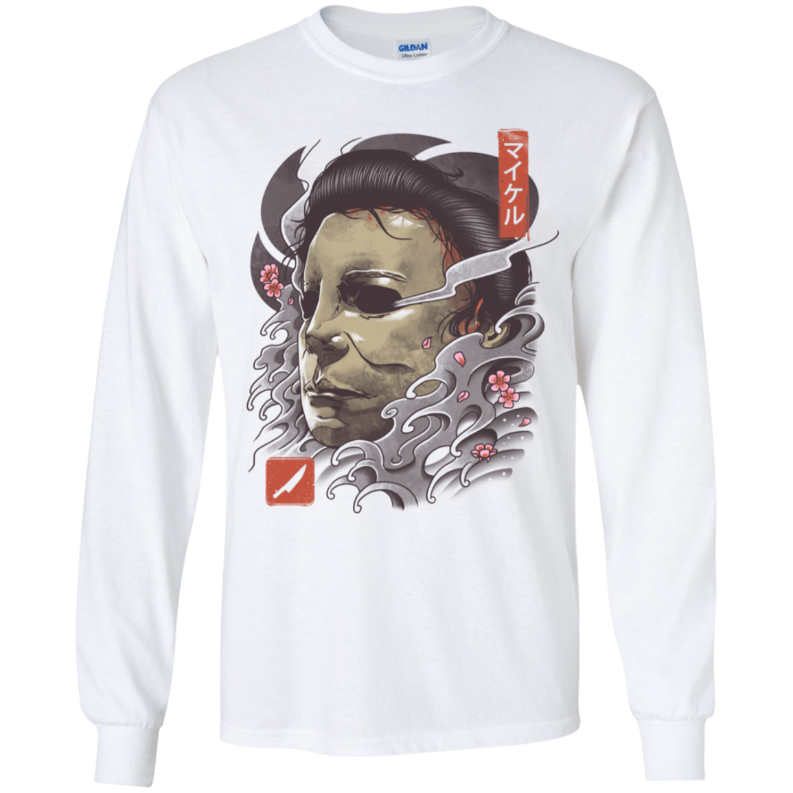 Oni Slasher Mask Youth Long Sleeve T-Shirt