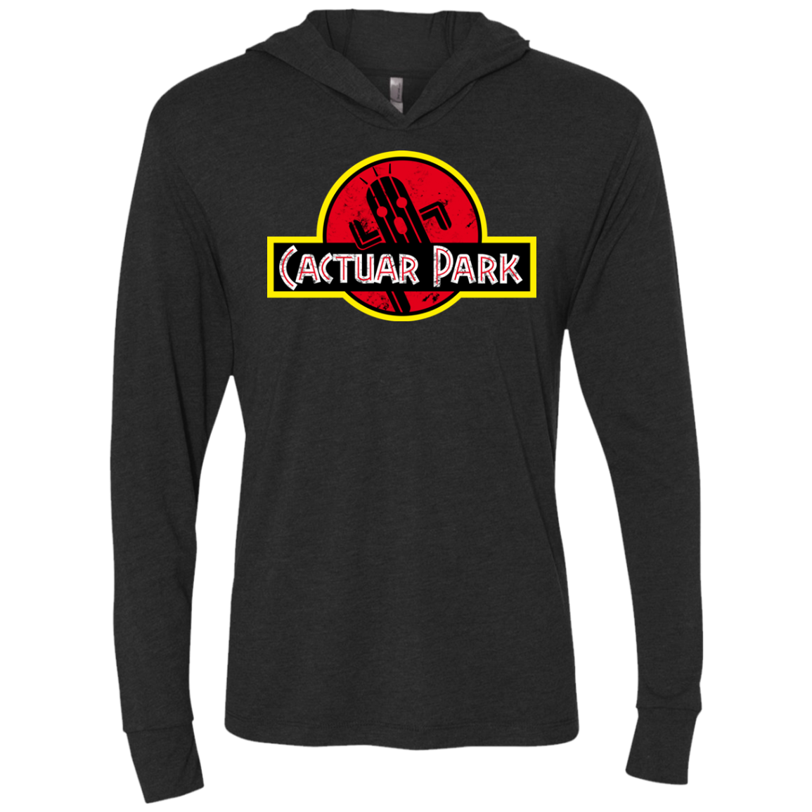 Cactuar Park Triblend Long Sleeve Hoodie Tee